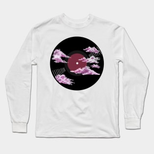 Vinyl Record - Pink clouds Long Sleeve T-Shirt